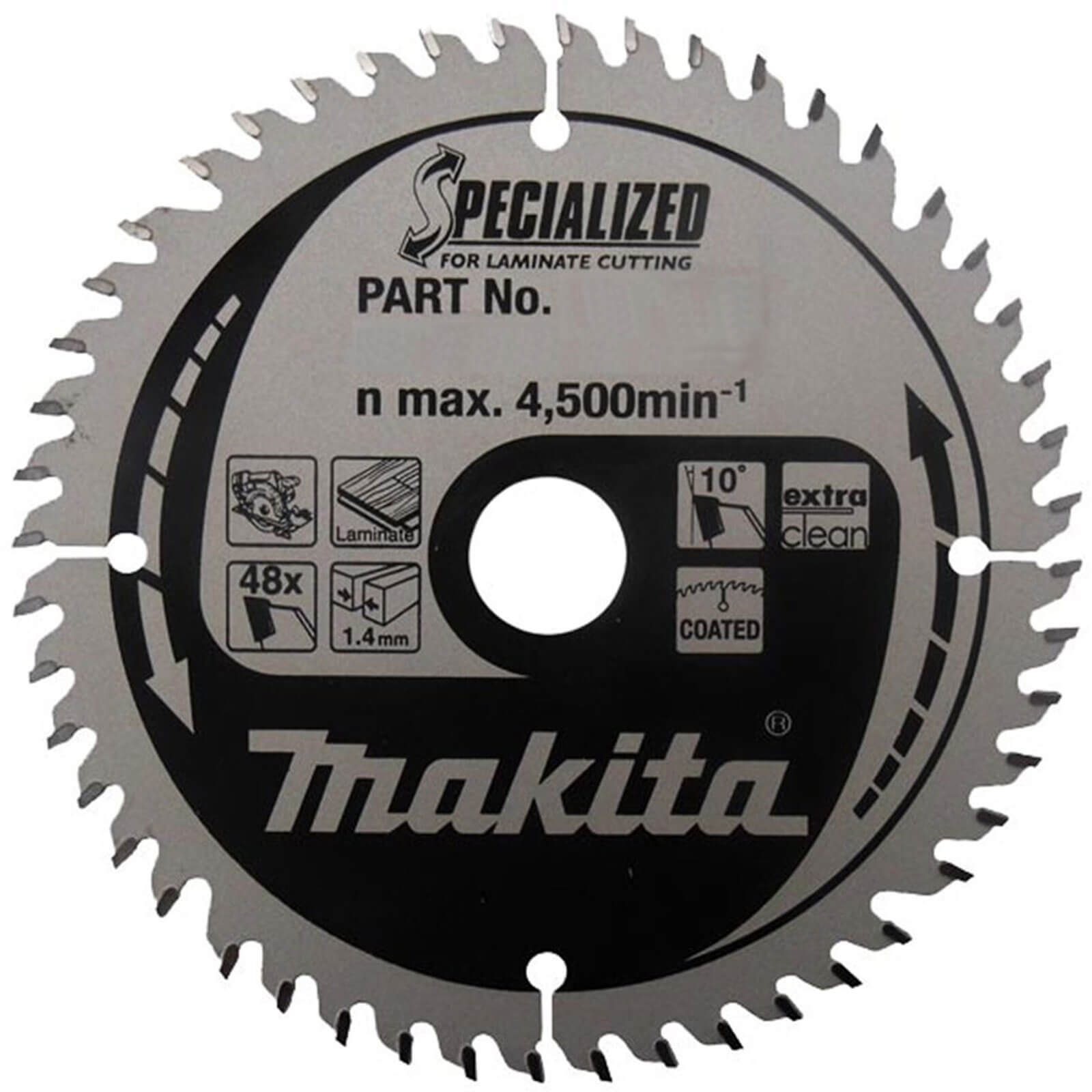 Image of Makita SPECIALIZED Laminate Cutting Saw Blade 260mm 84T 30mm