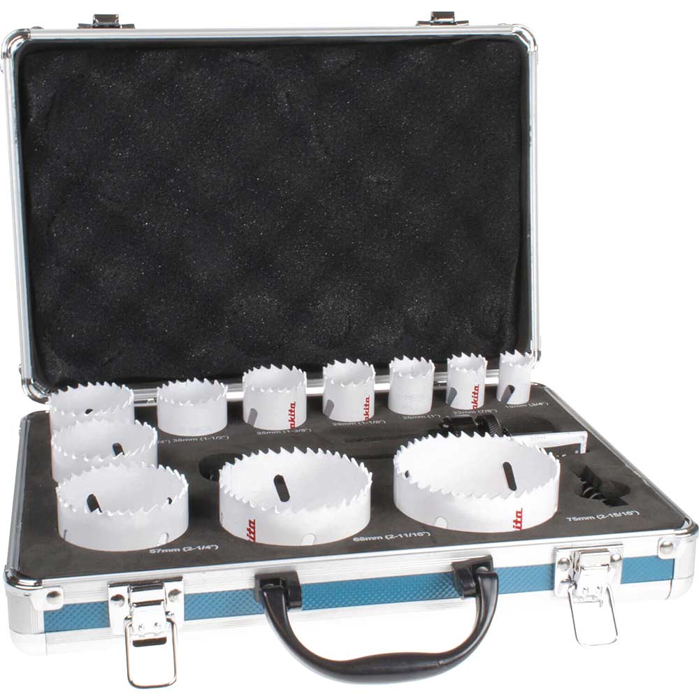Makita 14 Piece Plumbers Bi Metal Hole Saw Set Holesaws