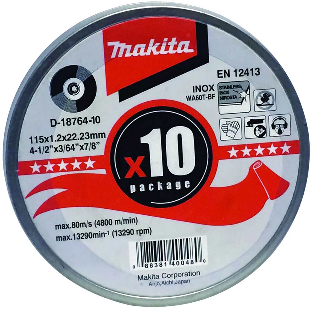 Image of Makita Ultra Thin Metal Cutting Disc 115mm Pack of 10