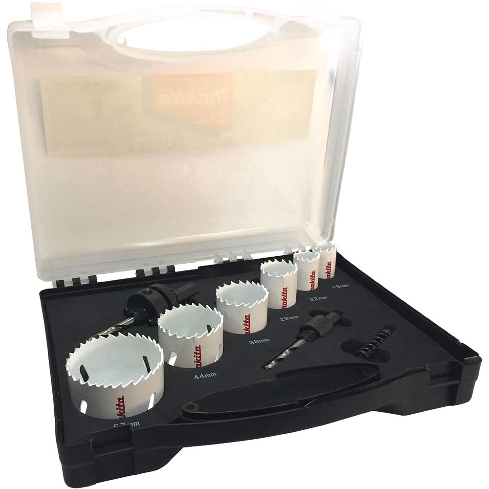 Image of Makita 8 Piece Plumbers Bi Metal Hole Saw Set