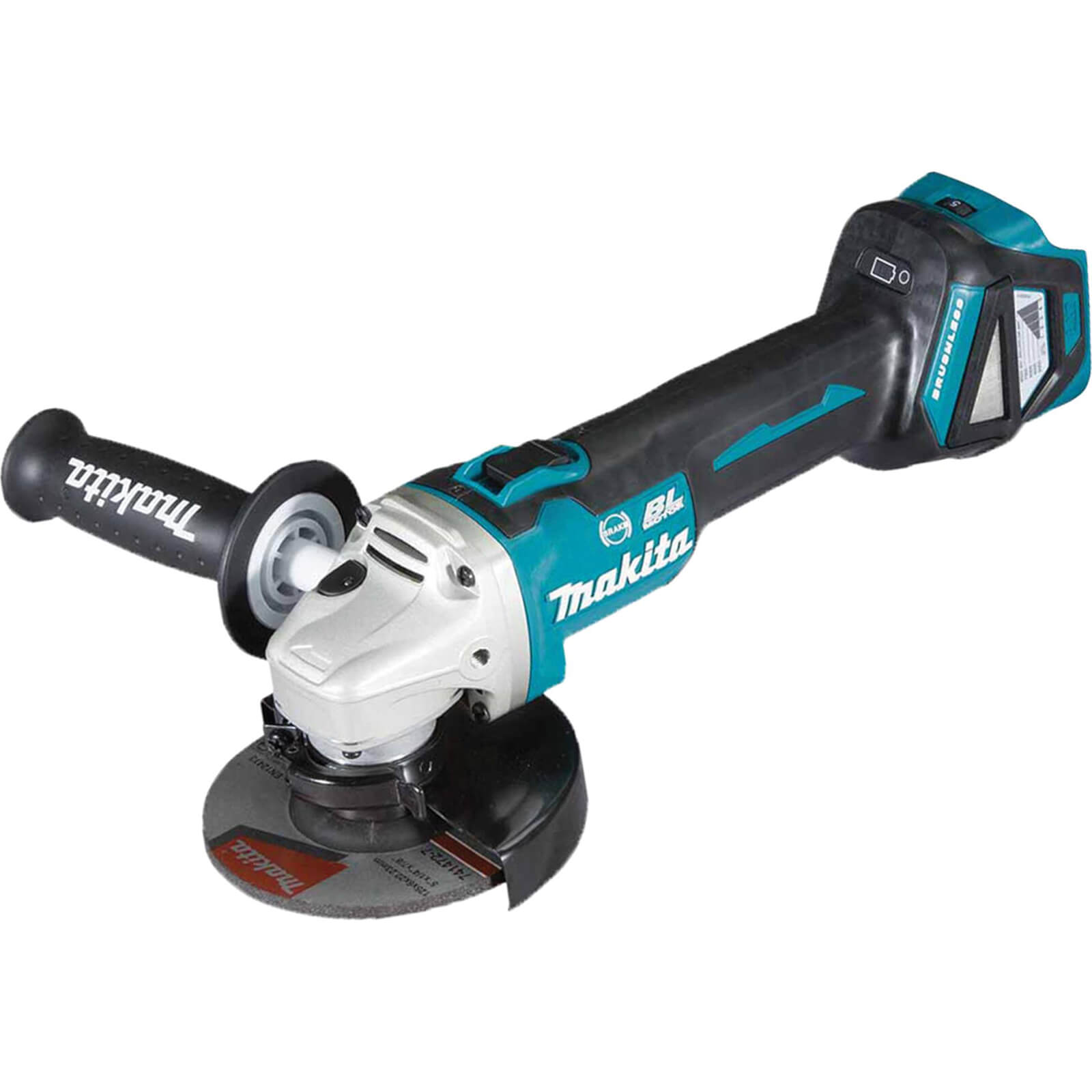 Image of Makita DGA513 18v LXT Cordless Brushless Slide Switch Angle Grinder 125mm No Batteries No Charger No Case
