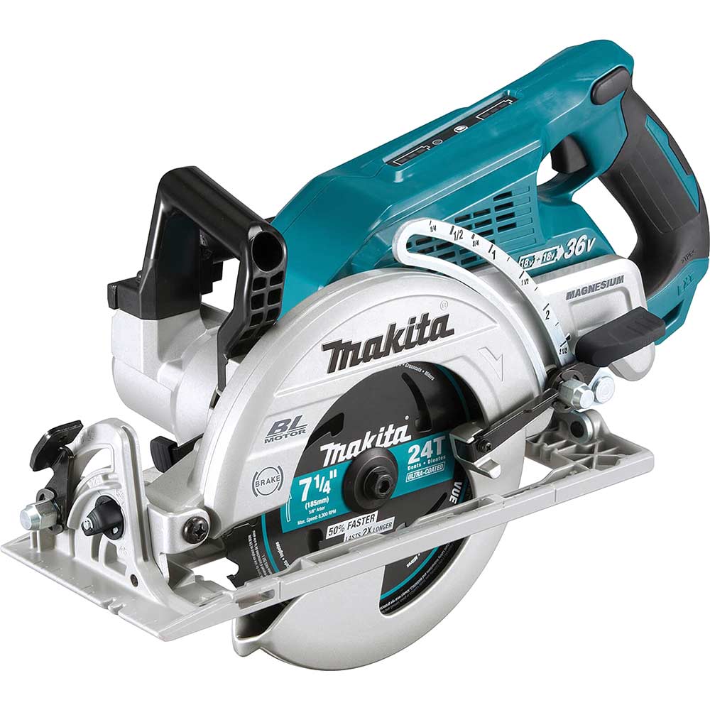 Image of Makita DRS780 Twin 18v LXT Cordless Brushless Circular Saw 185mm No Batteries No Charger No Case