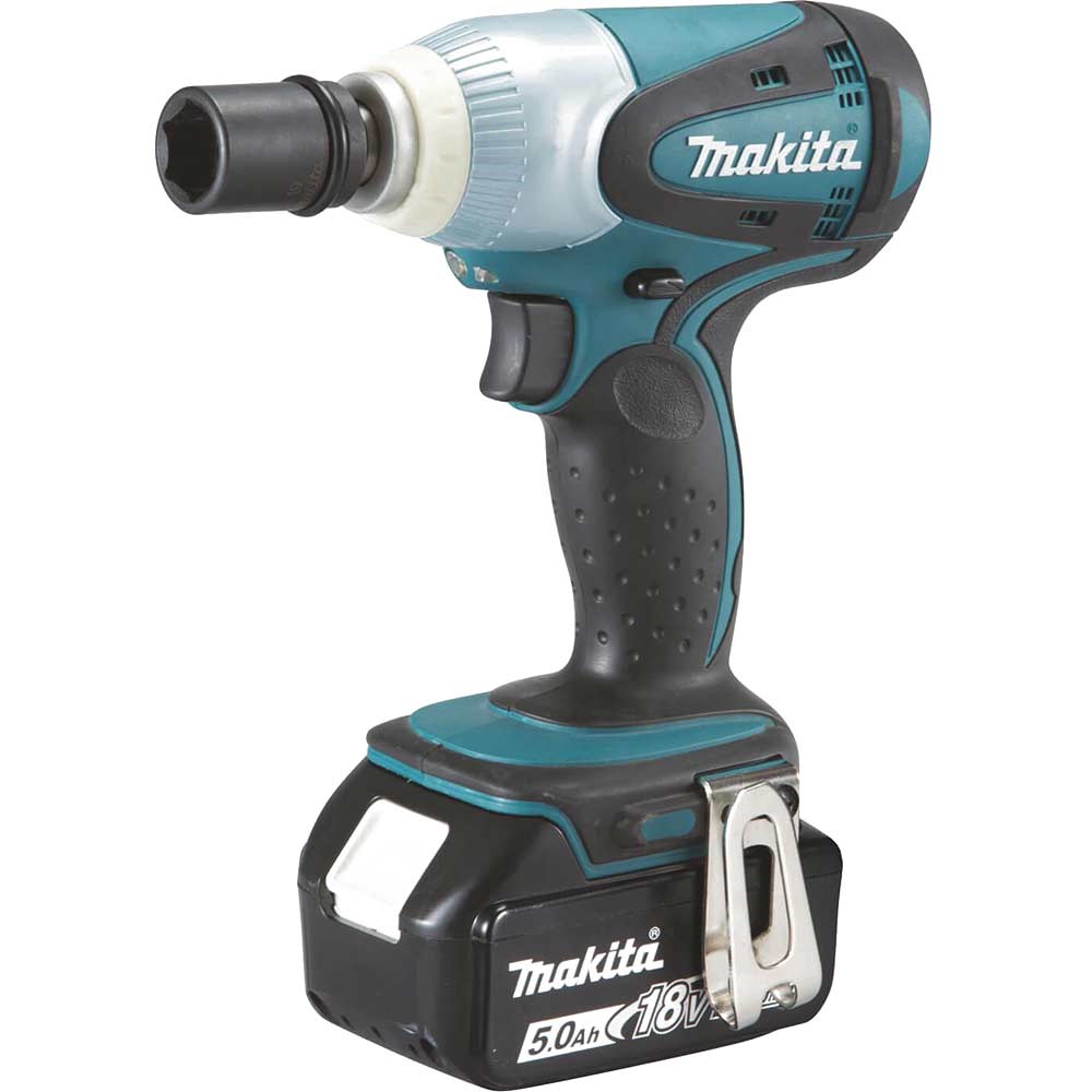 Image of Makita DTW251 18v LXT Cordless 1/2" Drive Impact Wrench 2 x 5ah Li-ion Charger Case