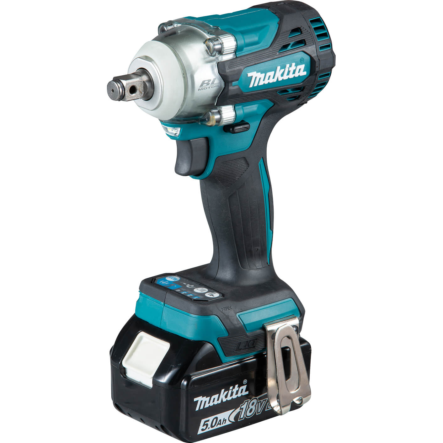 Makita DTW300 18v LXT Cordless Brushless 1/2" Drive Impact Wrench 2 x 5ah Li-ion Charger Case