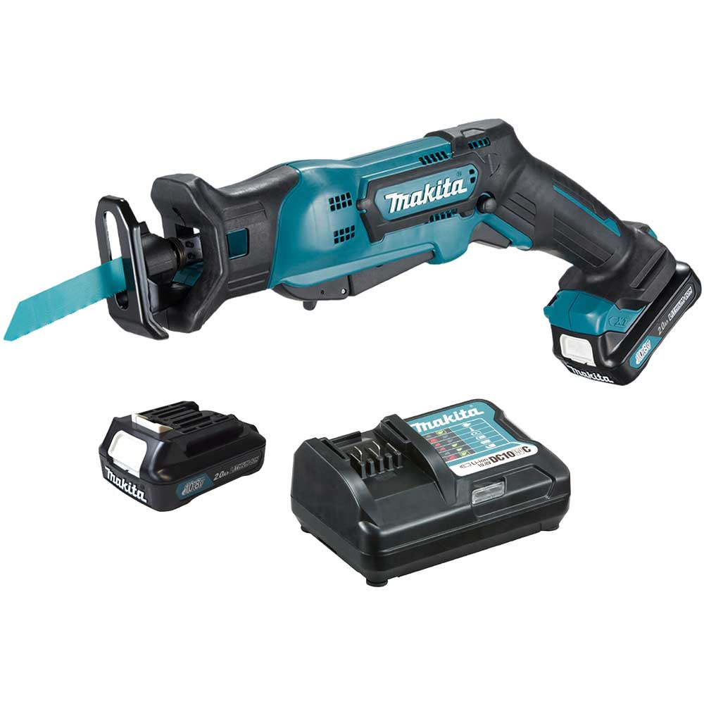 Makita JR103D 12v Max CXT Cordless Reciprocating Saw 2 x 2ah Li-ion Charger Case