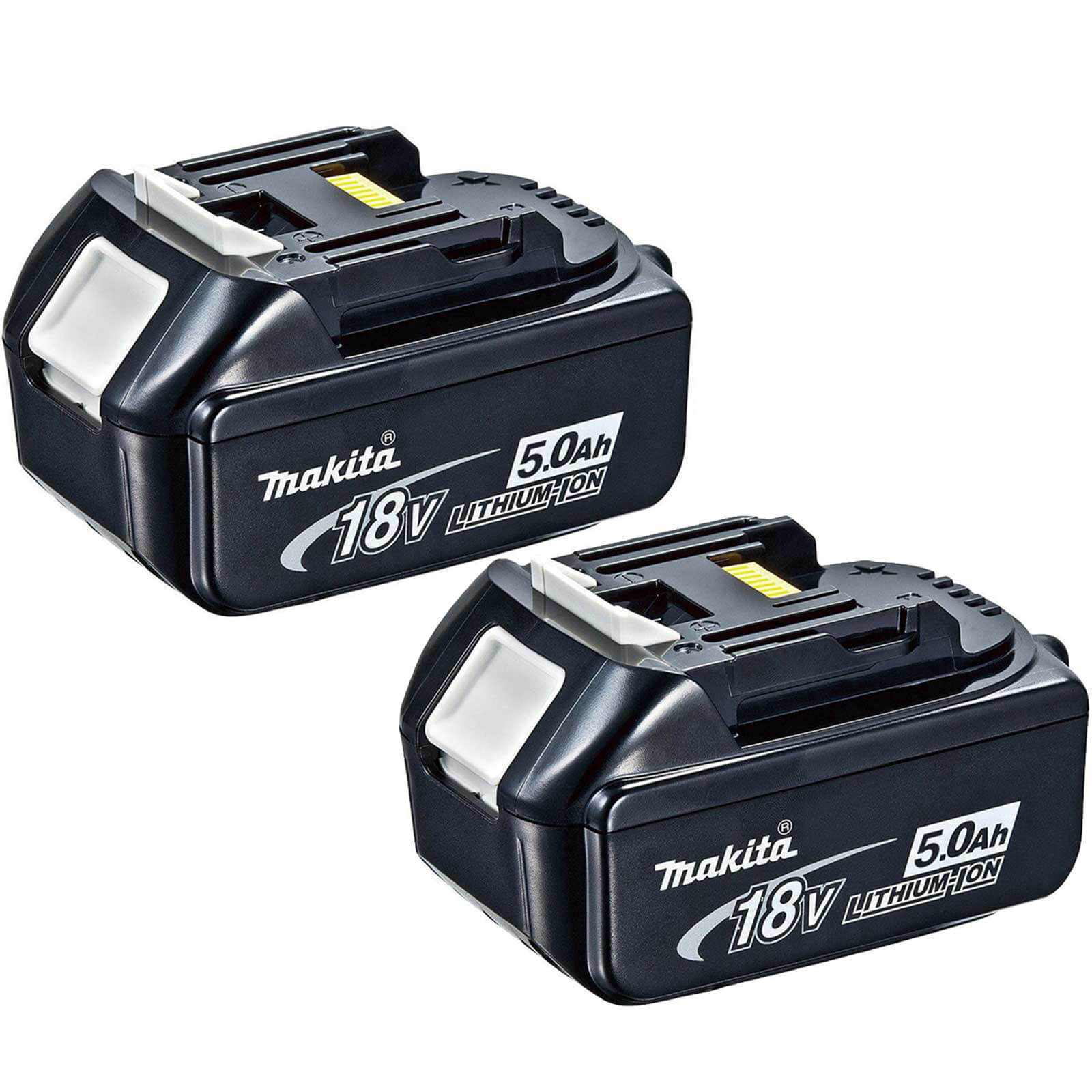 Image of Makita BL1850B 18v Cordless Li-ion Battery 5ah Pack of 2