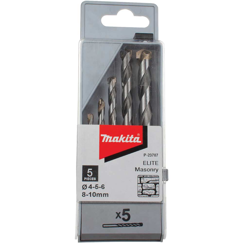 Image of Makita 5 Piece Elite Masonry Drill Bit Set