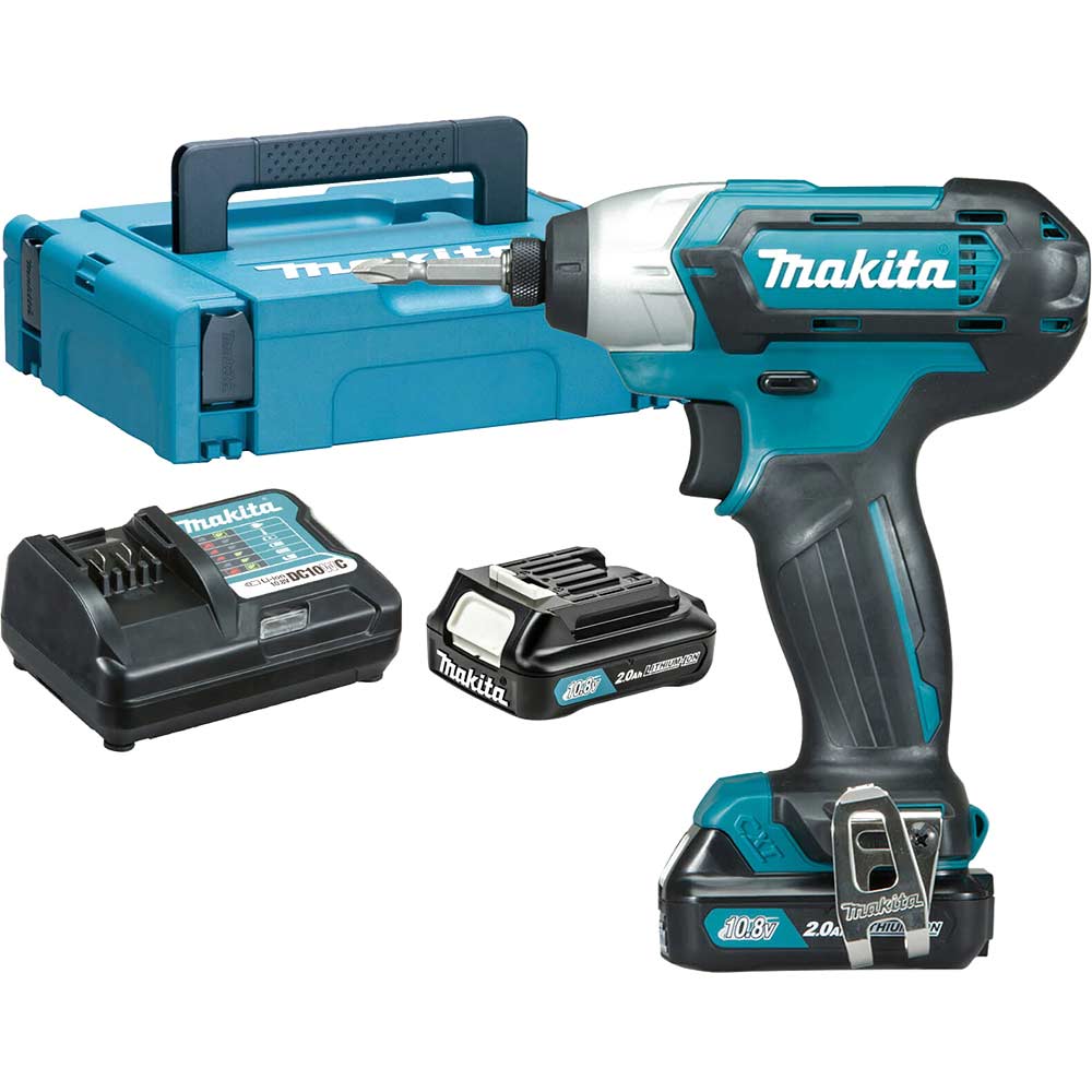 Image of Makita TD110D 12v Max CXT Cordless Impact Driver 2 x 2ah Li-ion Charger Case