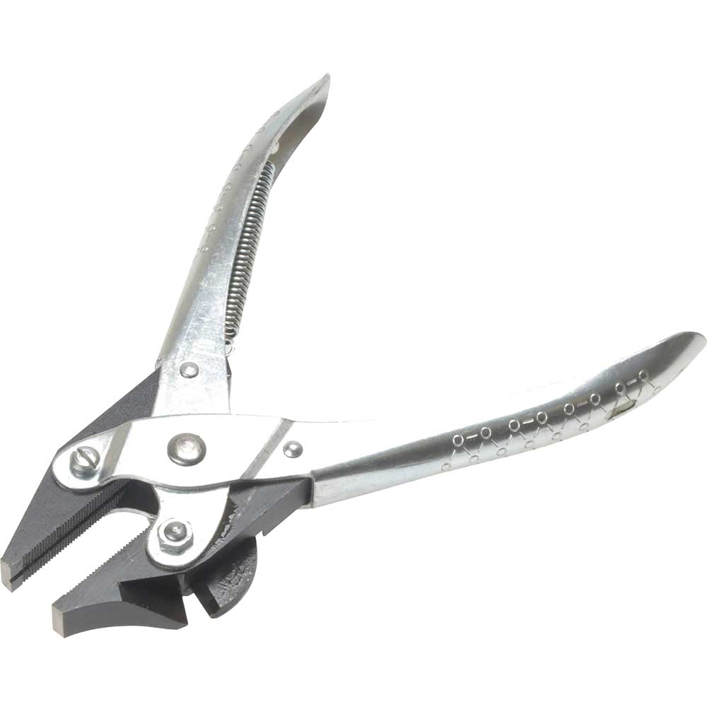 Image of Maun Spring Return Serrated Flat Jaw Side Cutter Pliers 165mm