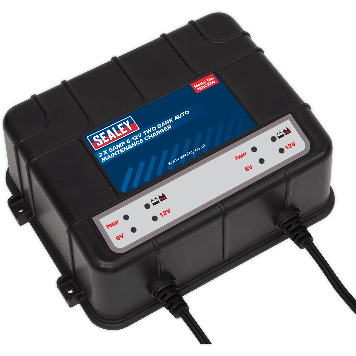 Sealey MBC250 Two Bank Auto Maintenance Charger 6v or 12v