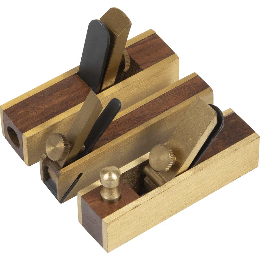 Sealey 3 Piece Mini Block, Bullnose and Scraper Plane Set