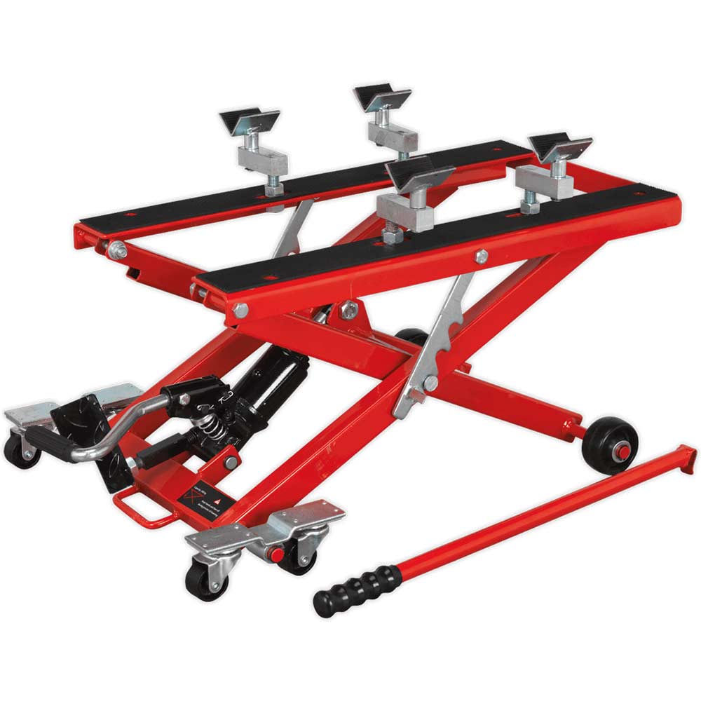 Sealey MC4500 Hydraulic Motorcycle and Quad Scissor Lift 500Kg
