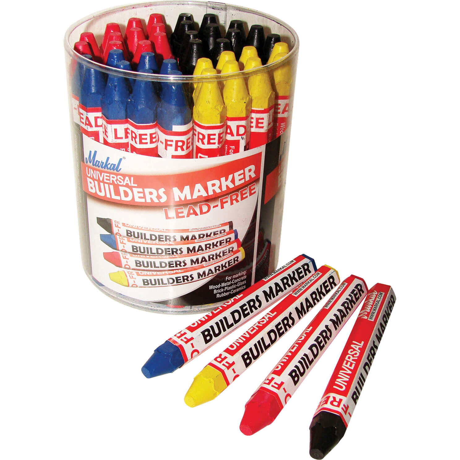 Image of Markal Universal Builders Marker Crayon Assorted Pack of 48