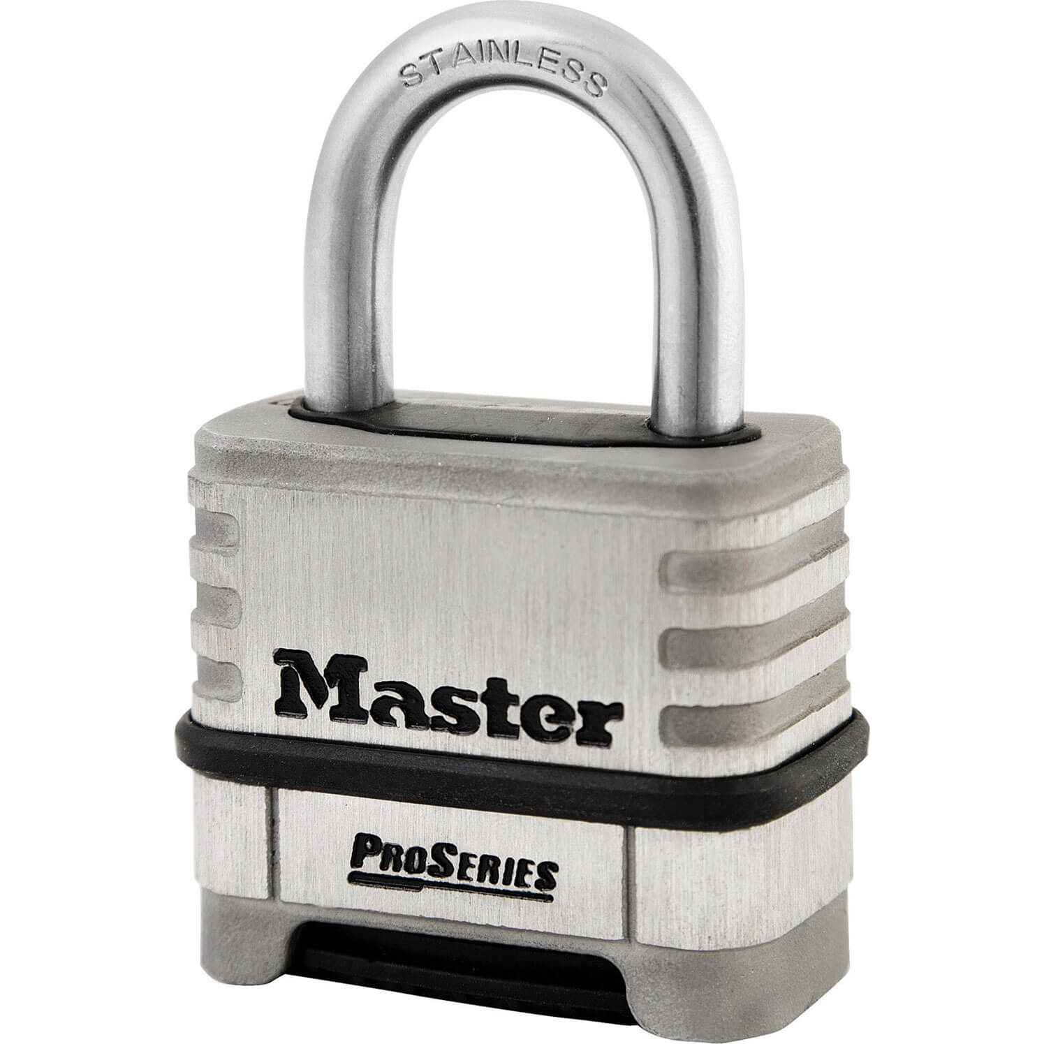 Image of Masterlock Pro Series Stainless Steel Combination Padlock 57mm Standard