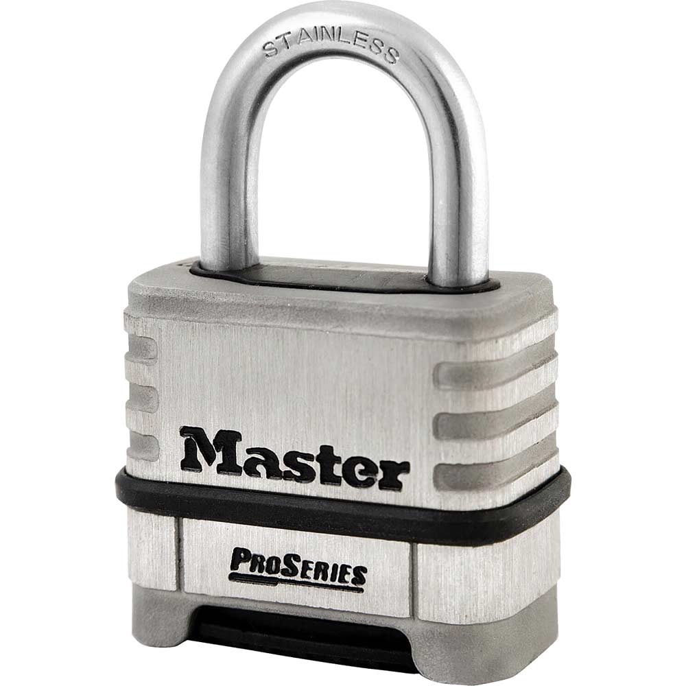 Image of Masterlock Pro Series Stainless Steel Combination Padlock 57mm Standard