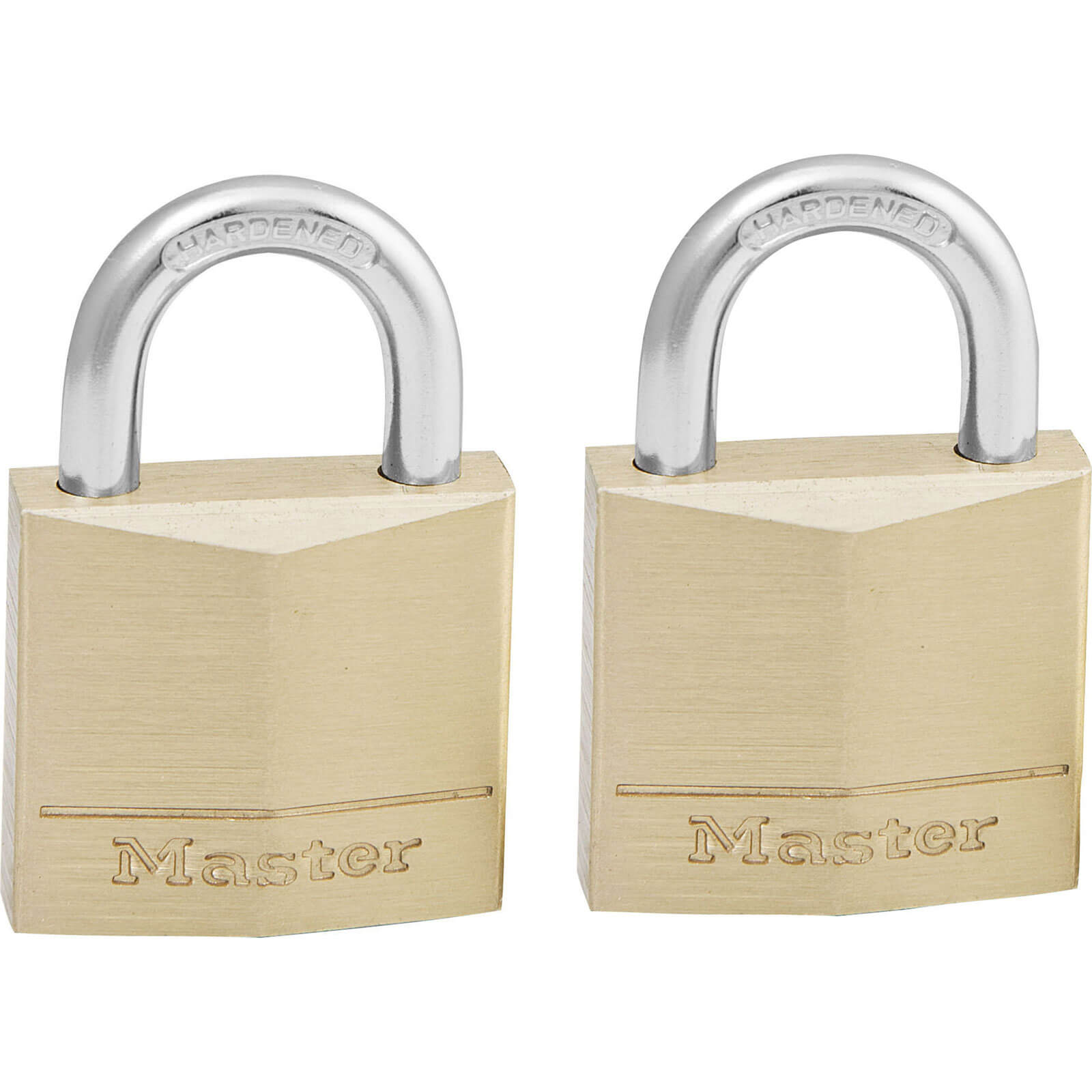 Photos - Door Lock Master Lock Masterlock Solid Brass Padlock Pack of 2 Keyed Alike 30mm Standard 130T 