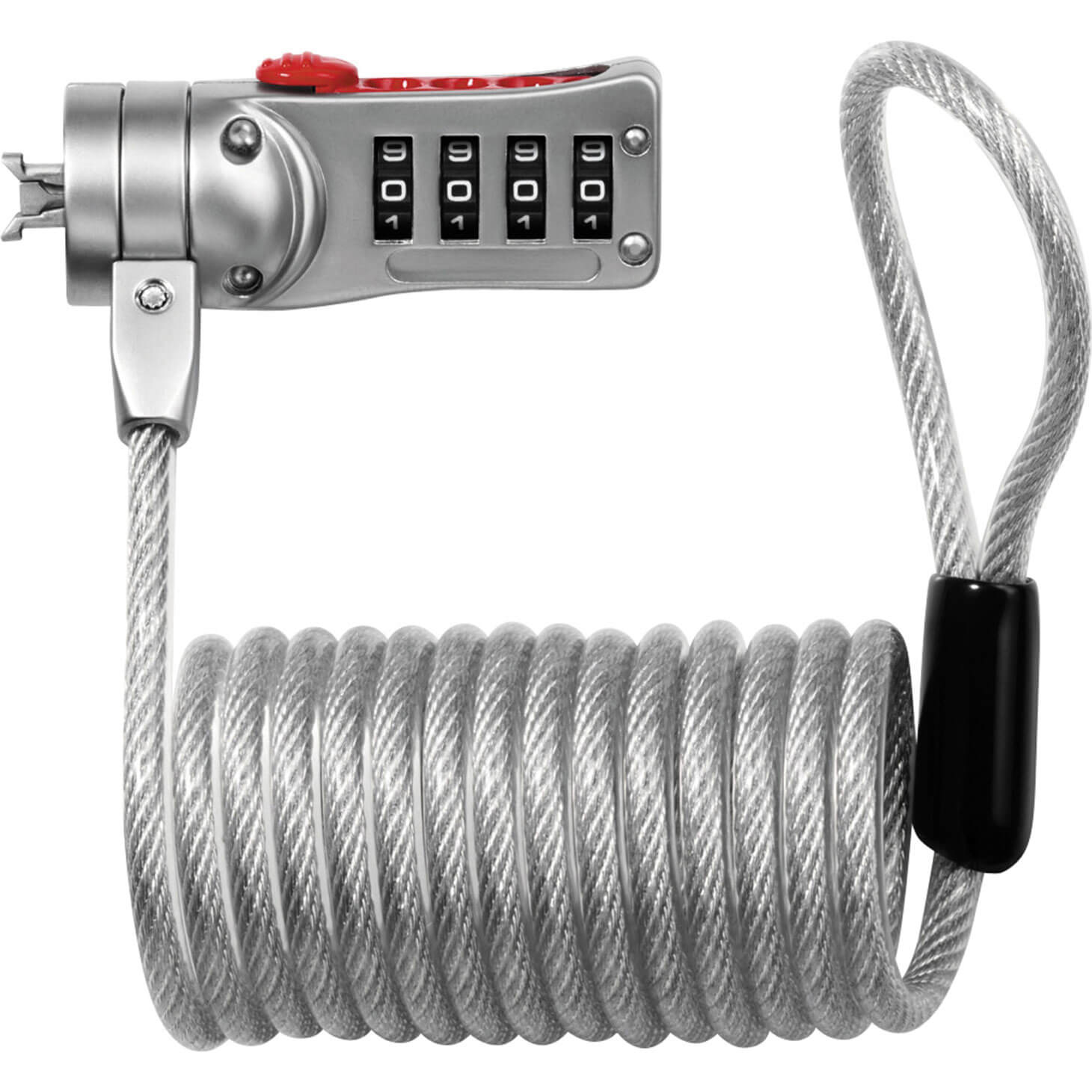 Image of Masterlock Combi Computer Cable Lock 5mm 1800mm