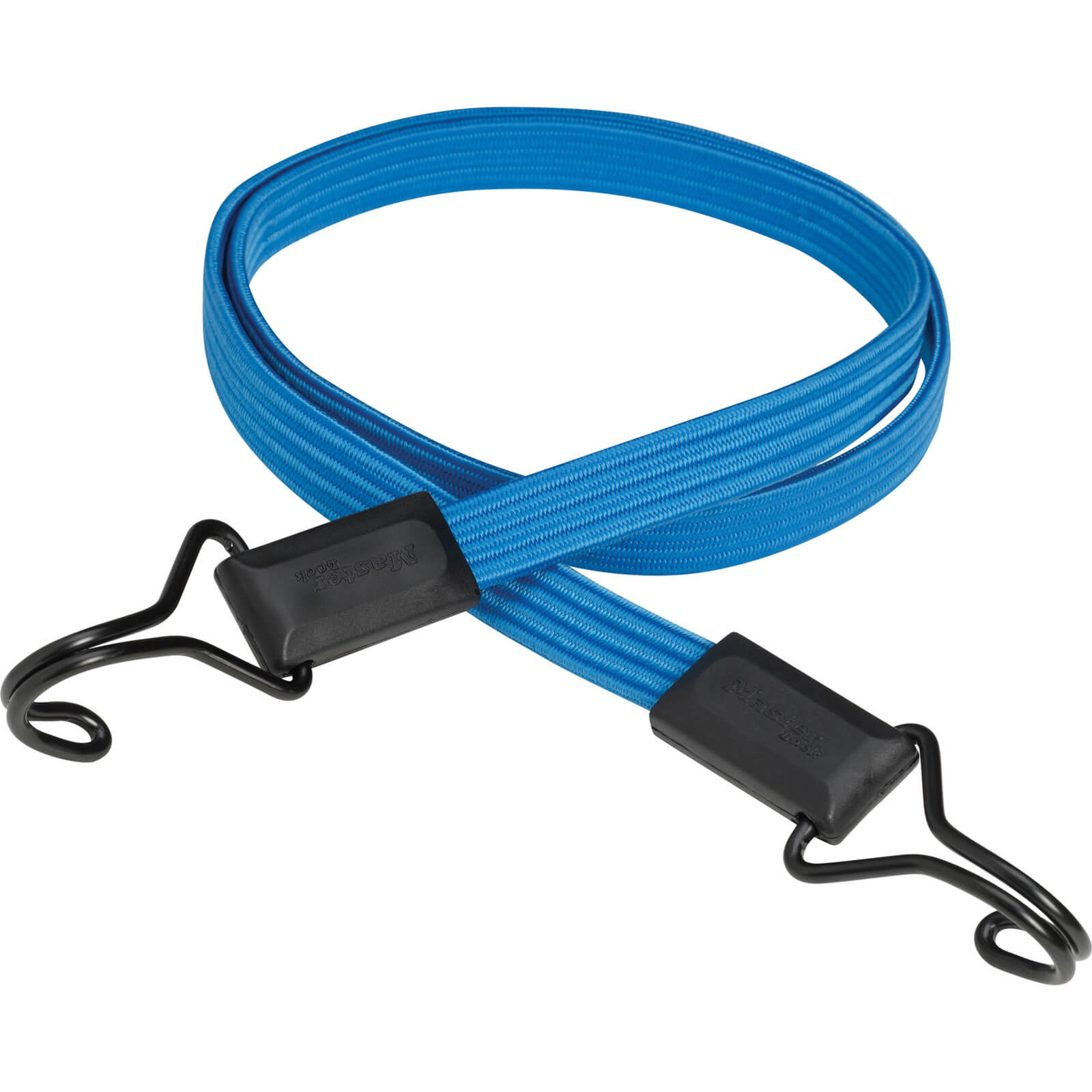 Image of Masterlock Double Hook Flat Bungee Cord 1200mm Blue Pack of 1