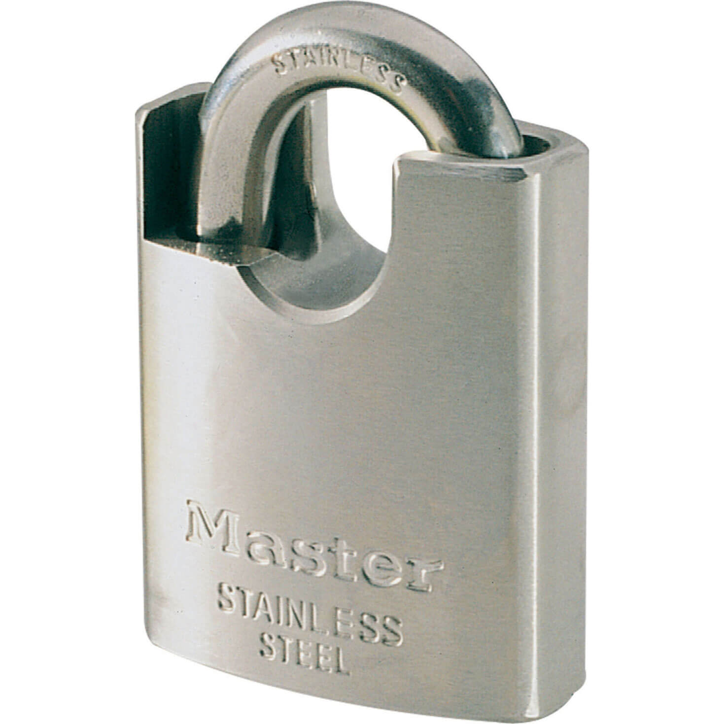 Image of Masterlock Marine Padlock Shrouded Shackle 50mm Standard