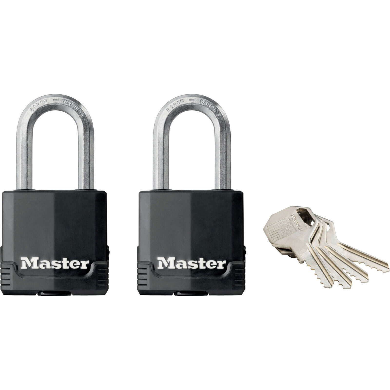 Photos - Door Lock Master Lock Masterlock Excell Weather Tough Padlock Pack of 2 Keyed Alike 48mm Standar 
