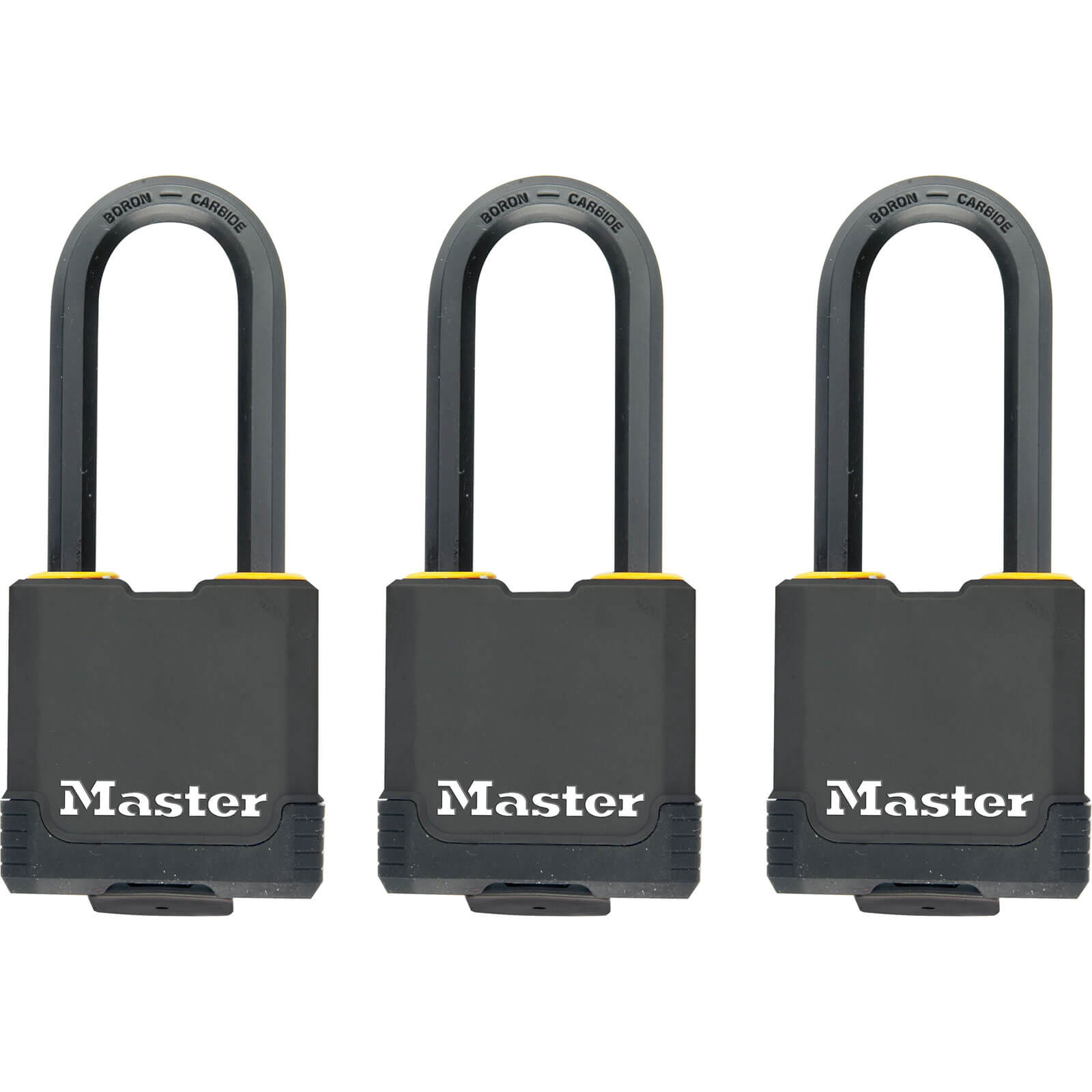 Image of Masterlock Excell Weather Tough Padlock Pack of 3 Keyed Alike 48mm Standard