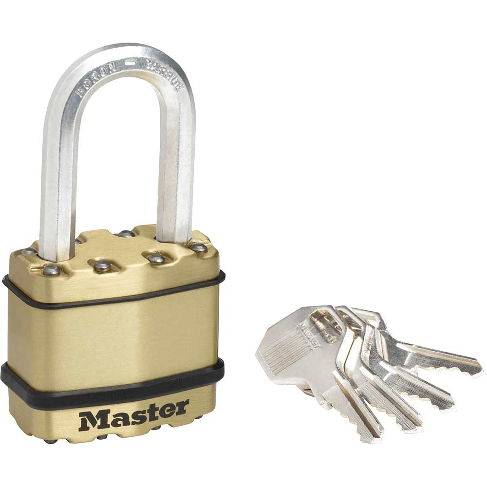 Image of Masterlock Excell Brass Finish Padlock 45mm Long