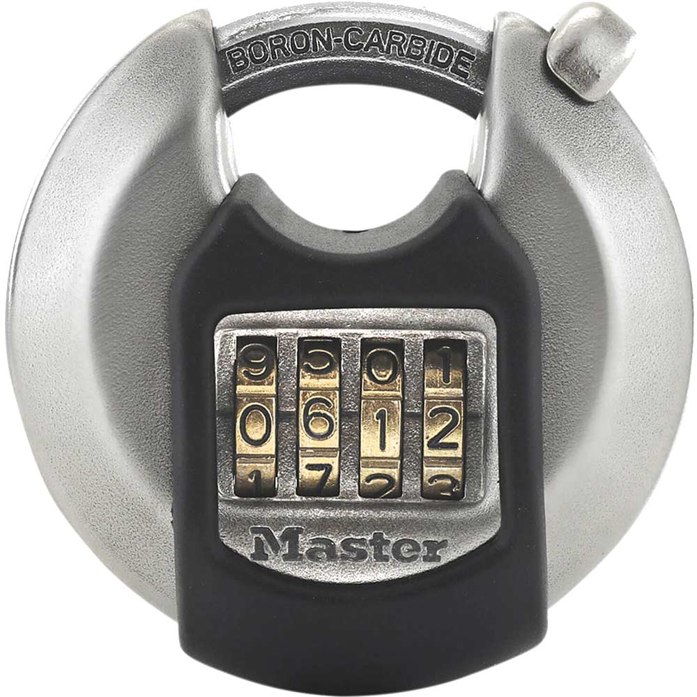 Masterlock Excell Stainless Steel Discus Combination Padlock 70mm Standard