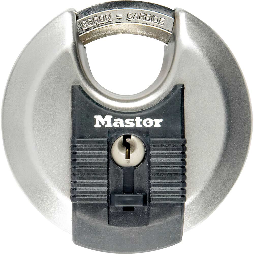 Image of Masterlock Excell Stainless Steel Discus Padlock 80mm Standard