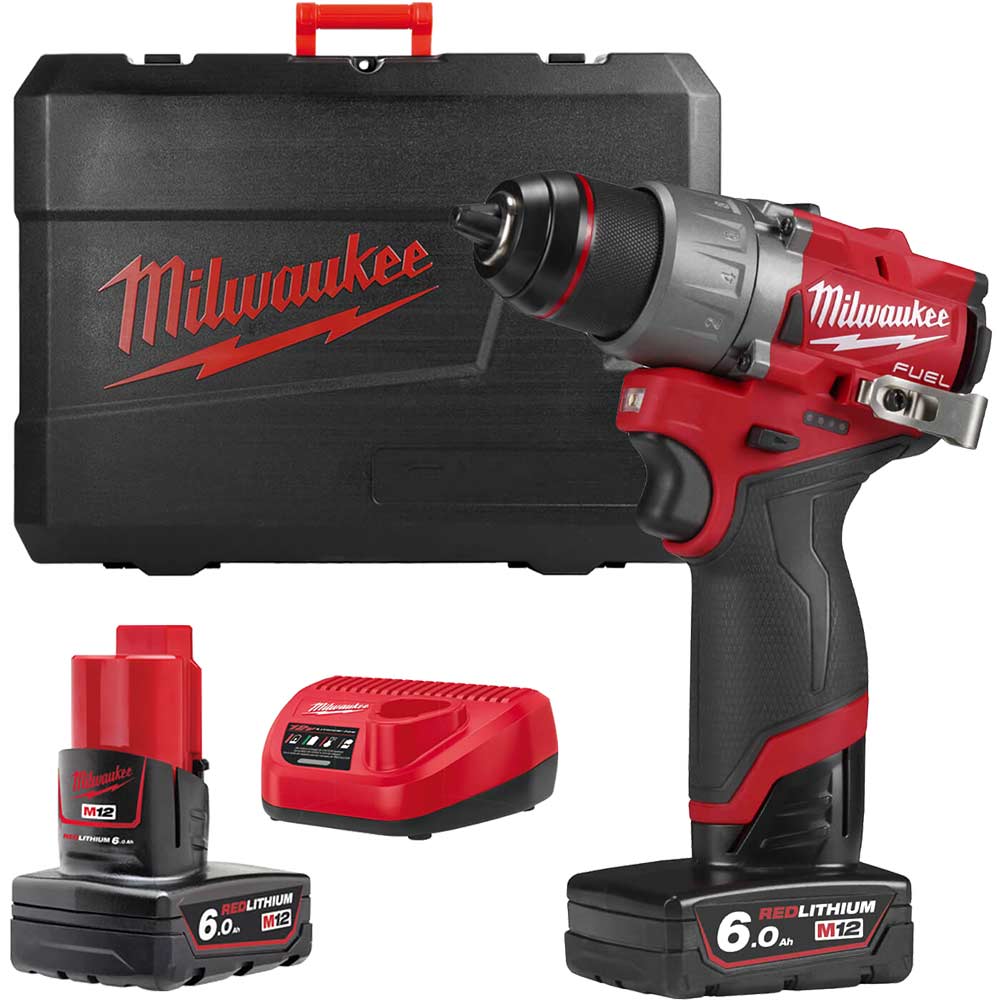 Photos - Drill / Screwdriver Milwaukee M12 FDD2 Fuel 12v Cordless Brushless Drill Driver 2 x 6ah Li-ion 