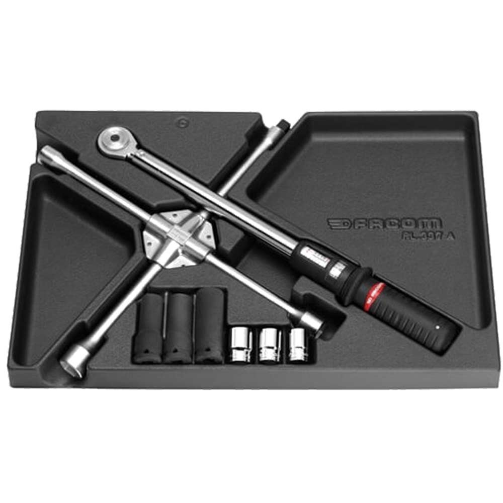 Facom MOD.208 8 Piece Wheel Nut Tool Kit in Module Tray