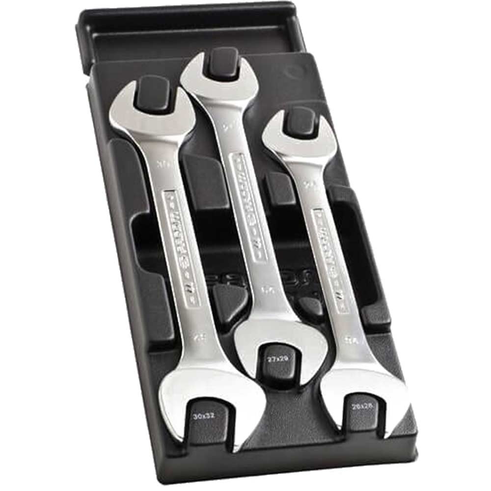 Facom MOD.44-2 3 Piece Double Open Ended Spanner Set In Module Tray