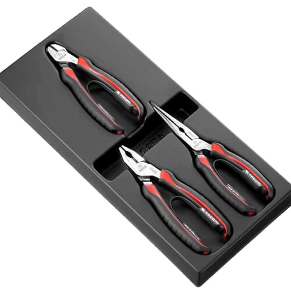 Facom MOD.CPEA0 3 Piece Maintenance Plier Set in Module Tray