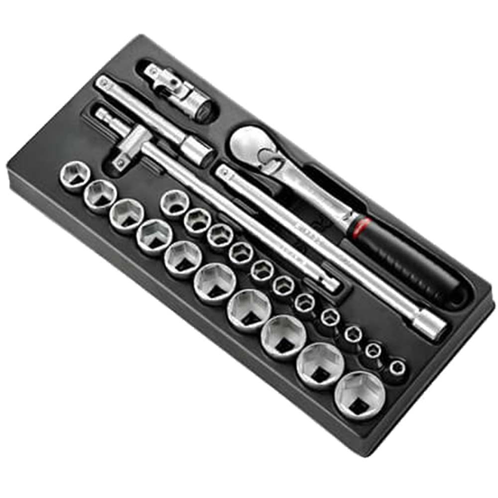 Facom MOD.SL161-46 26 Piece 1/2" Drive Hexagon Socket Set