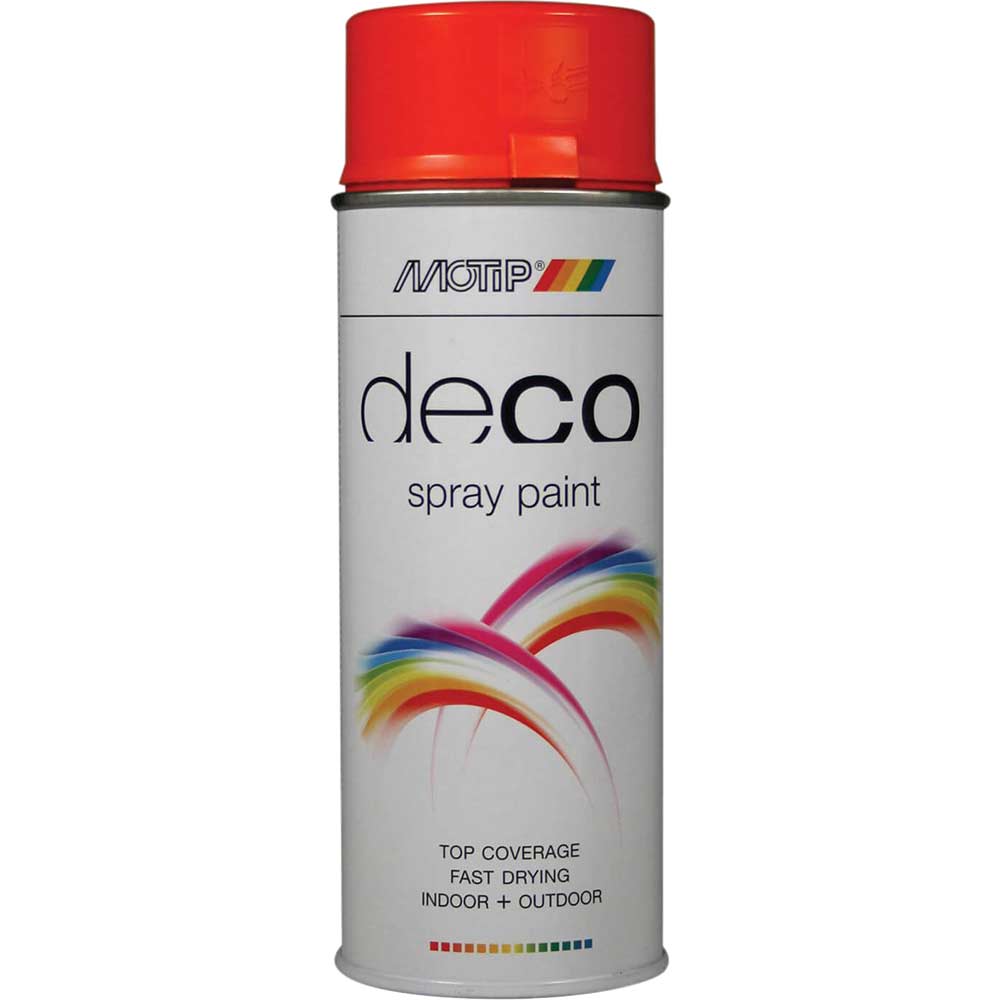 Motip Deco High Gloss RAL Spray Paint Pure Orange 400ml
