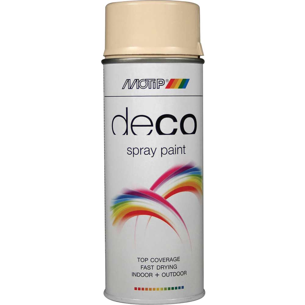 Motip Deco High Gloss RAL Spray Paint Light Ivory 400ml