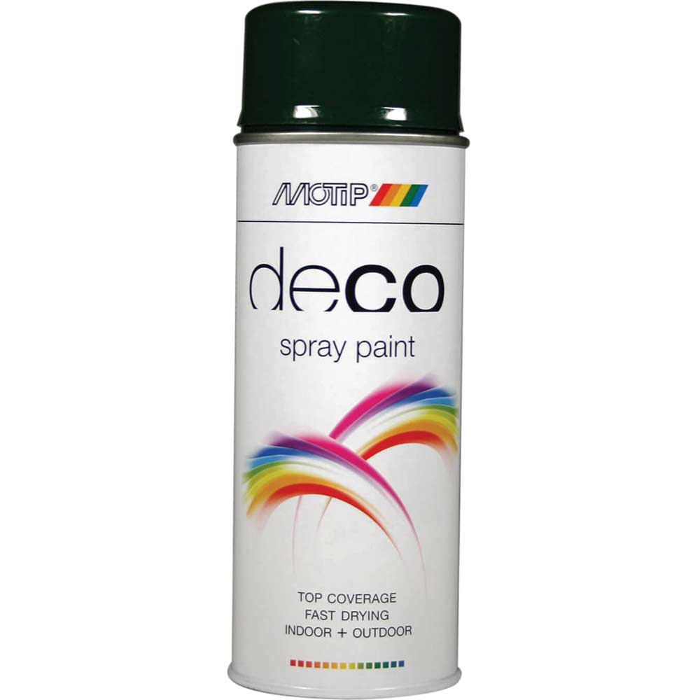 Motip Deco High Gloss RAL Spray Paint Fir Green 400ml