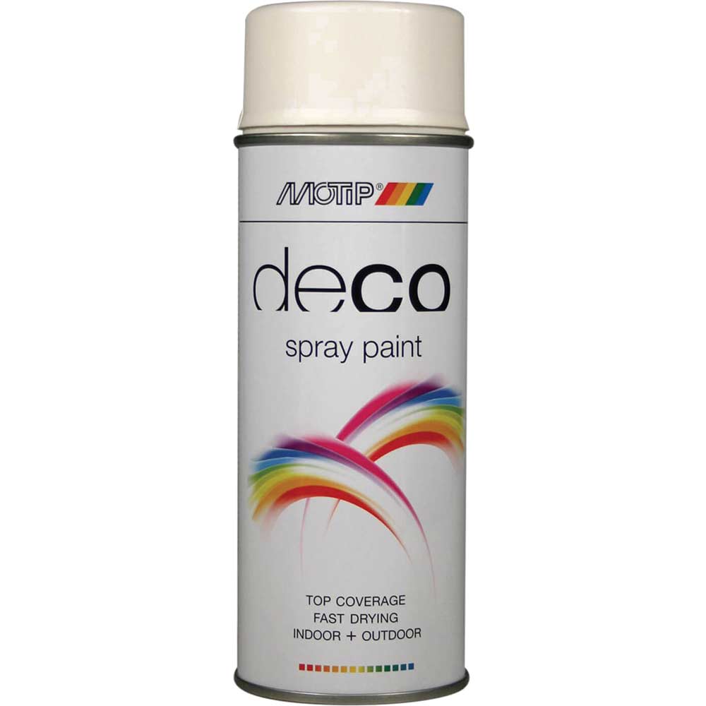 Motip Deco Matt RAL Spray Paint White 400ml