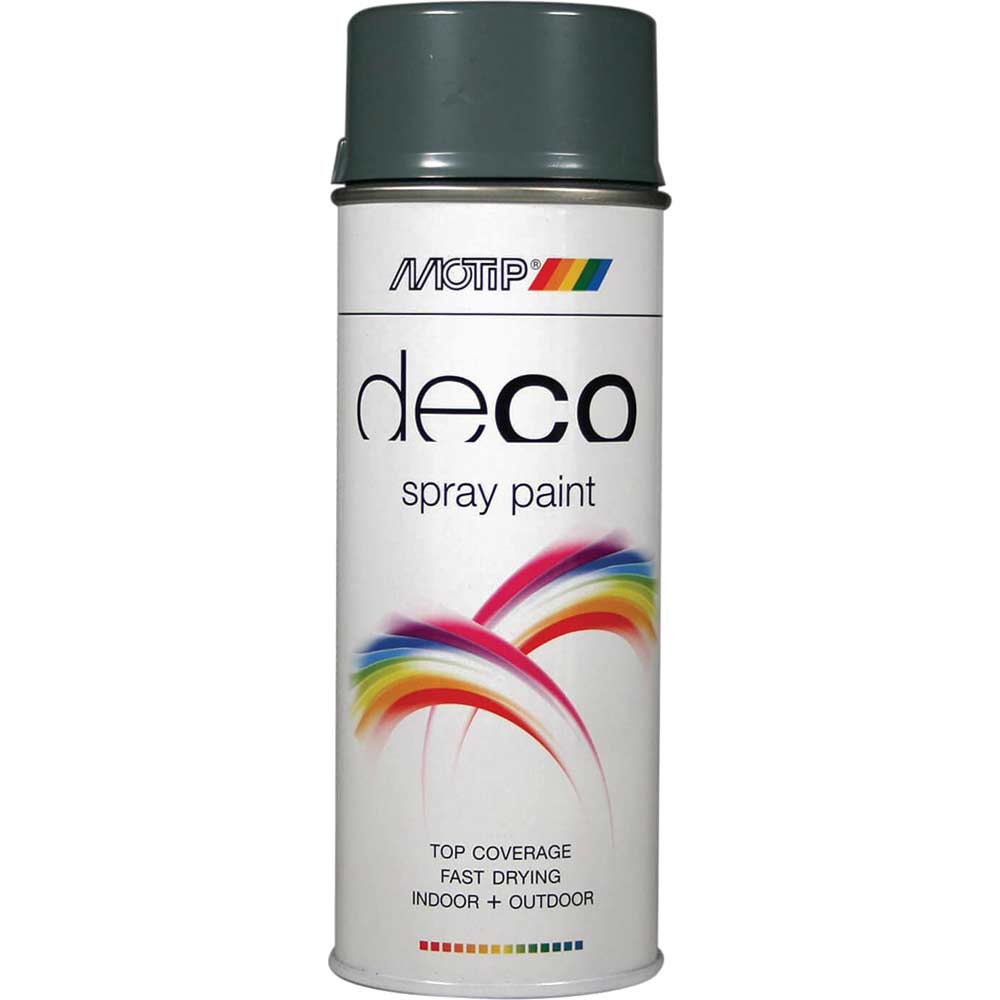 Motip Deco High Gloss RAL Spray Paint Blue Grey 400ml