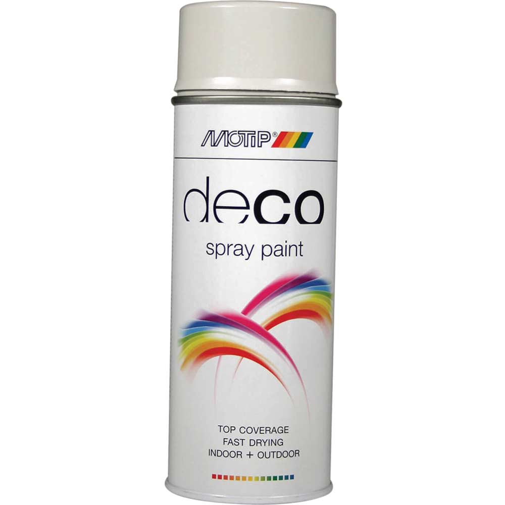 Motip Deco High Gloss RAL Spray Paint Light Grey 400ml