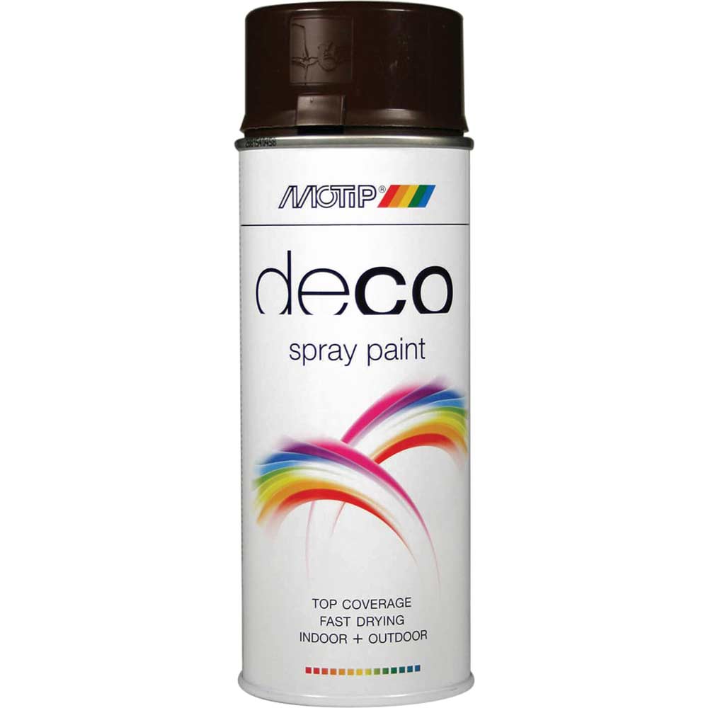 Motip Deco High Gloss RAL Spray Paint Chocolate Brown 400ml