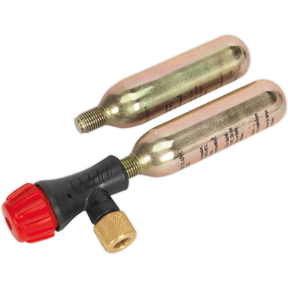 Image of Sealey Emergency CO2 Motorcycle Tyre Inflator Kit