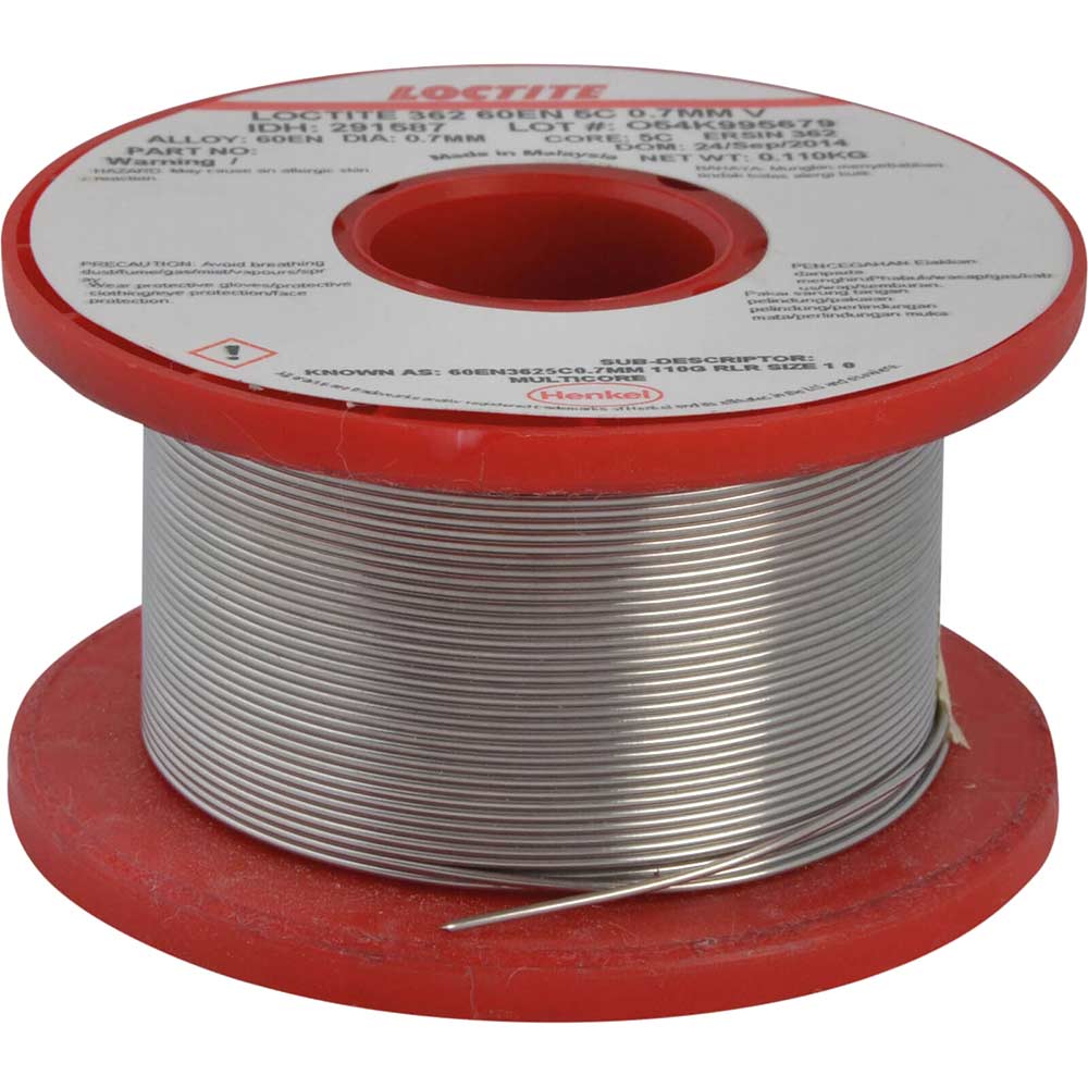 Image of Multicore Size 10 Reel Alloy Solder 0.7mm Diameter 100g