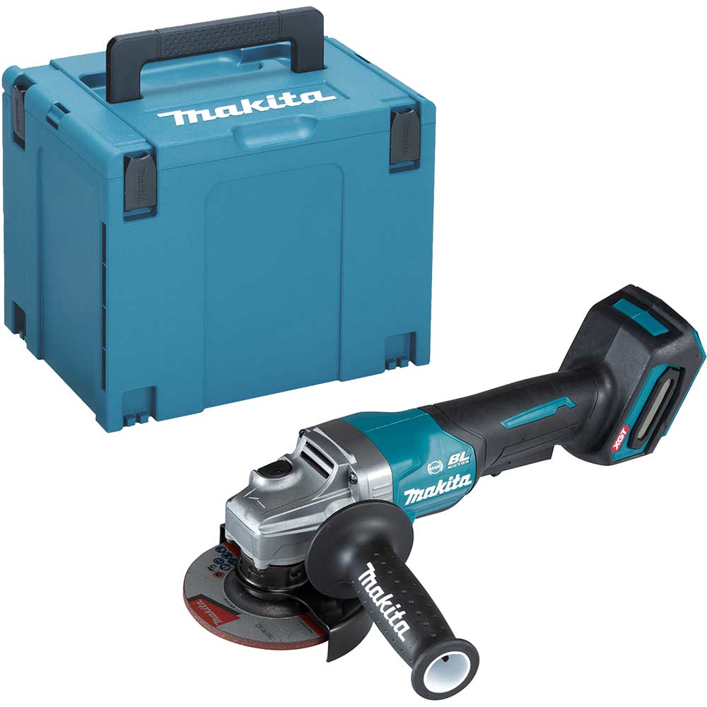 Makita GA012G 40v Max XGT Cordless Brushless Angle Grinder 115mm No Batteries No Battery Charger Case