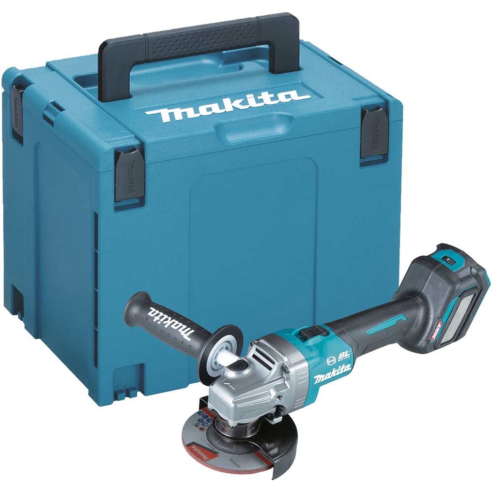 Makita GA022G 40v Max XGT Cordless Brushless Angle Grinder 115mm No Batteries No Battery Charger Case
