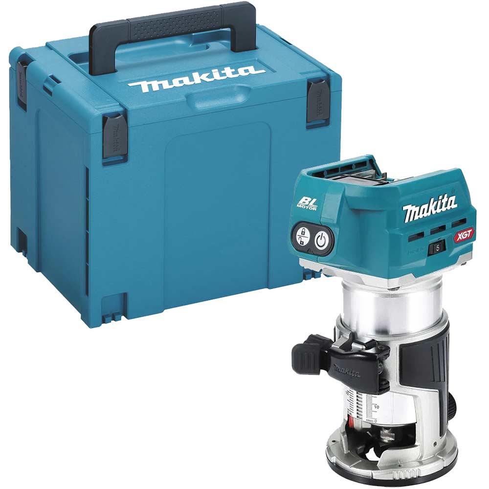 Makita RT001G 40v Max XGT Cordless Brushless 1/4" Trim Router No Batteries No Battery Charger Case