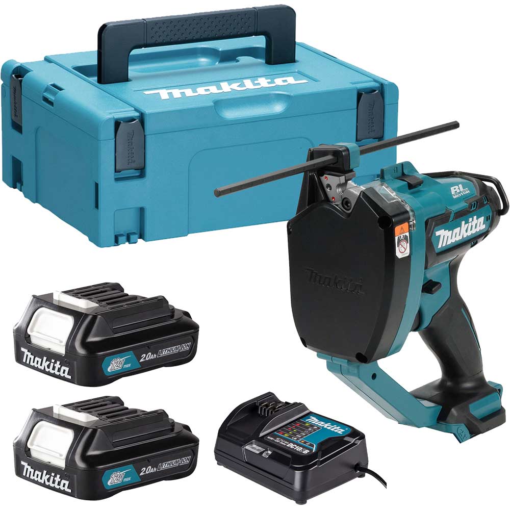 Makita SC103D 12v Max CXT Cordless Brushless Threaded Rod Cutter 2 x 2ah Li-ion Battery Charger Case