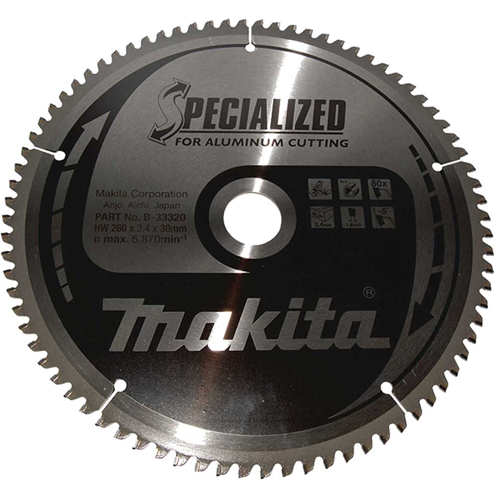 Photos - Power Tool Accessory Makita SPECIALIZED Circular Saw Blade for Aluminium Cutting 260mm 80T 30mm 