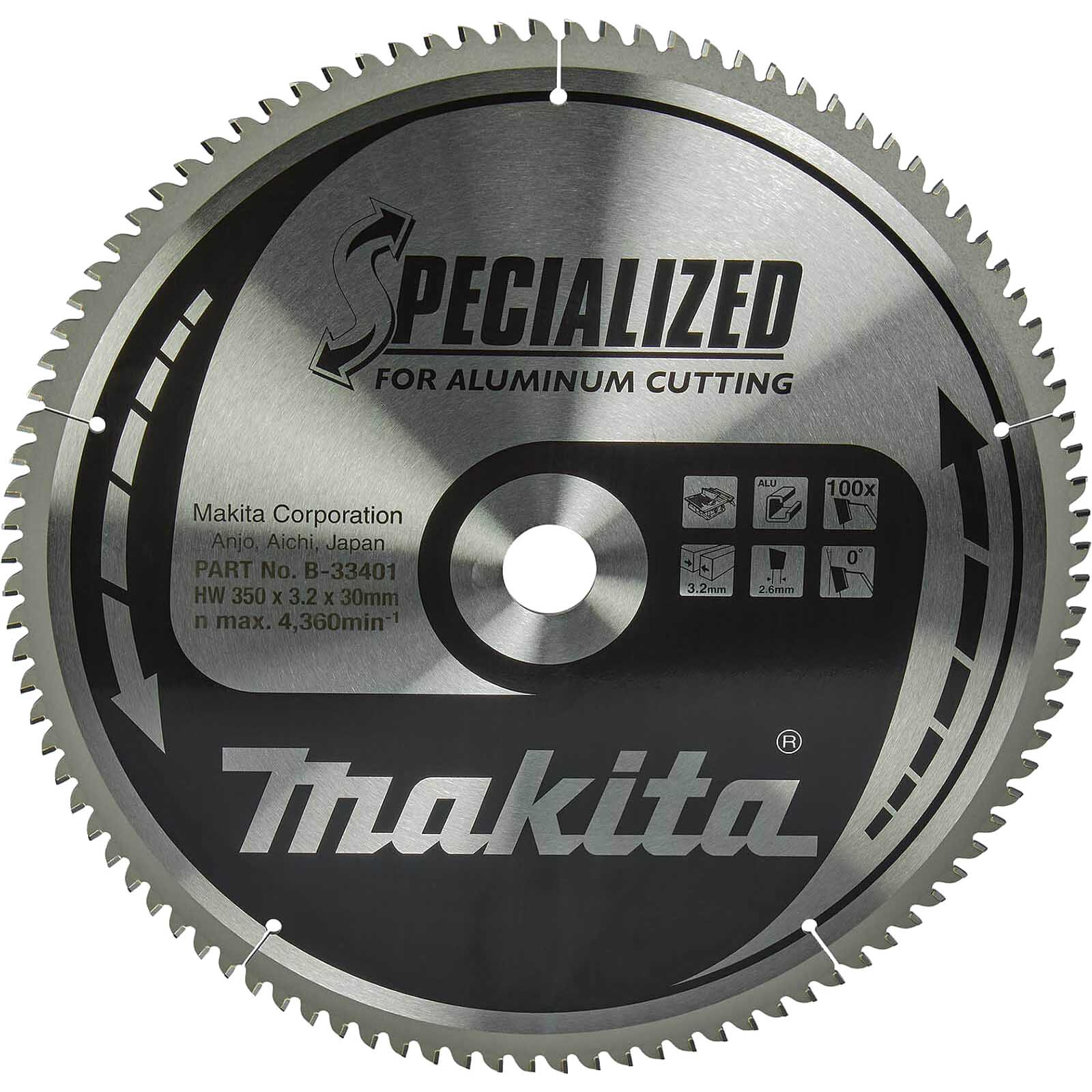 Photos - Power Tool Accessory Makita SPECIALIZED Circular Saw Blade for Aluminium Cutting 350mm 100T 30m 