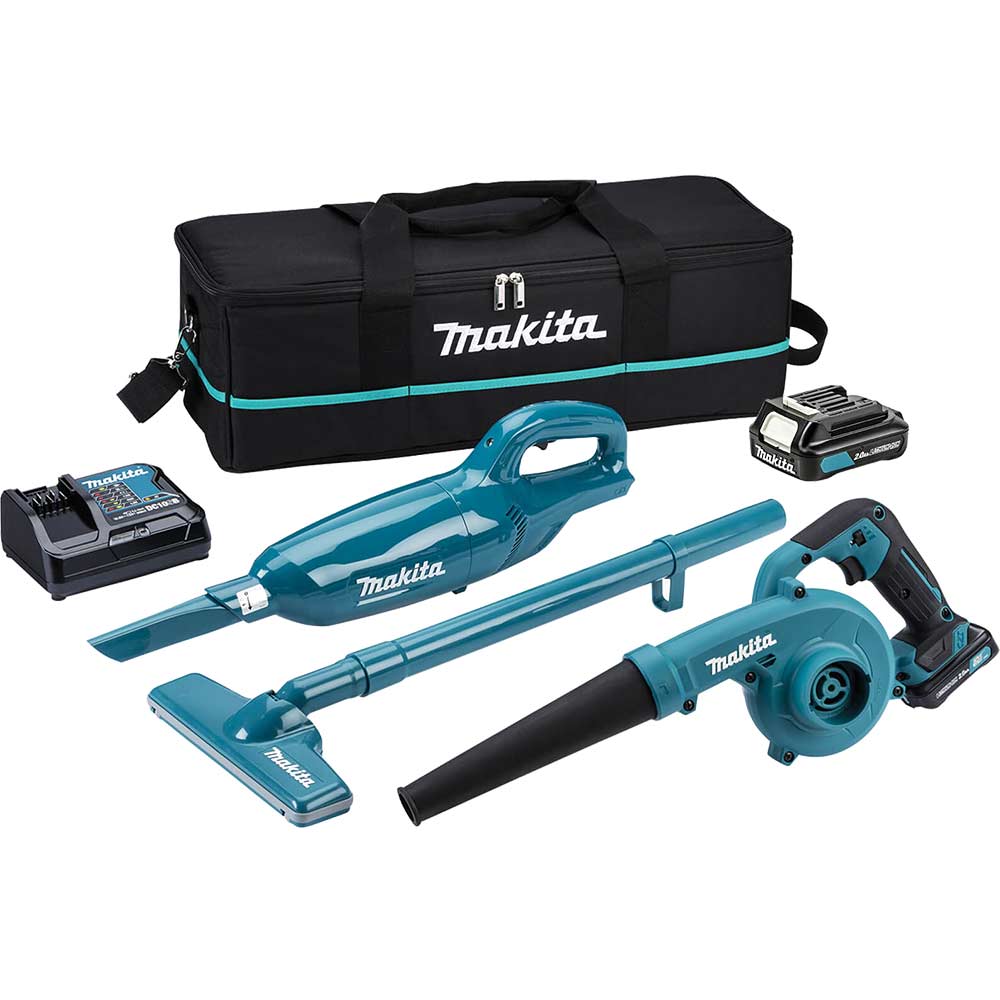 Makita CLX247SAX1 12v Max CXT Cordless Vacuum Cleaner and Blower Kit 1 x 2ah Li-ion Charger Bag