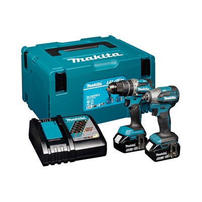 Makita DLX2578TJ 18v LXT Cordless Brushless Combi Drill and Impact Driver Kit